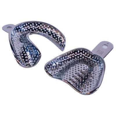 Bosworth Stainless Steel Edentulous Perforated Full-Arch Impression Trays, Set of 8 (4 Upper / 4 Lower), #1-#8, 0921307 thumbnail 7