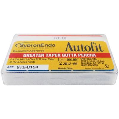 Kerr AutoFit GT Greater Taper Gutta Percha Points, 0.10 Taper, Size #10, 50/Pk, 972-0104 thumbnail 17