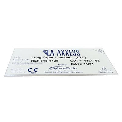 LA Axxess Long Tapered Diamond Bur, FG, #815-1420, 5/Pk thumbnail 9