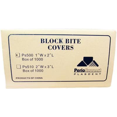 Plasdent Bite Block Covers, Clear Disposable Plastic, 1" x 2", 1000/Pk, PS500 thumbnail 19