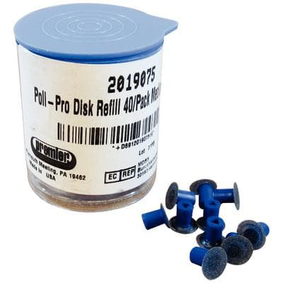 Poli-Pro Disc Composite Polishers, Refill, 5/16" (8mm), Medium, Grit Up, Dark Blue, 40/Pk, 2019075 thumbnail 15