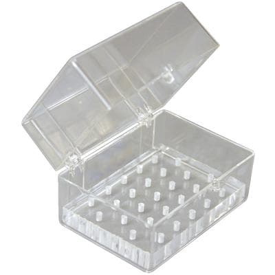 Palmero Plexiglass Bur Block, Latch Style, 27-Hole, RA, Clear, with Plastic Box, 1/Pk, 1516ALATCH thumbnail 8