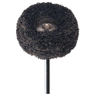 Meisinger Fuzzie Polishing Wheel, Acrylic, Medium Grit, Grey, 25mm, Handpiece, 5/Pkg, 253M-250-HP thumbnail 13
