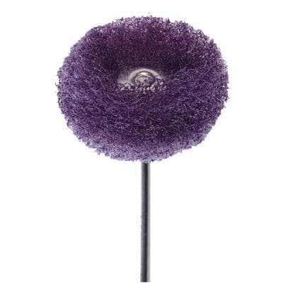 Meisinger Fuzzie Polishing Wheel, Fine Grit, Lilac, 25mm, Handpiece, 5/Pkg, 253F-250-HP thumbnail 13