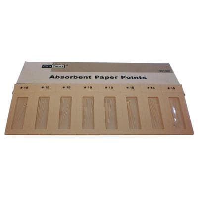 DiaDent Absorbent Paper Points, Non-Marked, .02 Taper, ISO Size #15, Cell Pack, 200/Box, 201-303 thumbnail 11