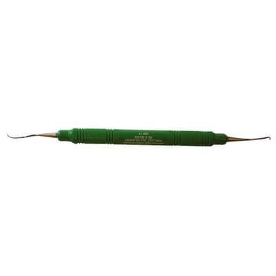 American Eagle Titanium Implant Scaler Barnhart 5-6, Double-End, EagleLite Green Resin Handle, AEIIB5-6X thumbnail 13