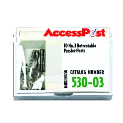AccessPost Stainless Steel Passive Posts, Size 3 (1.6 mm), Green, 10/Pkg, Refill, 530-03 thumbnail 4