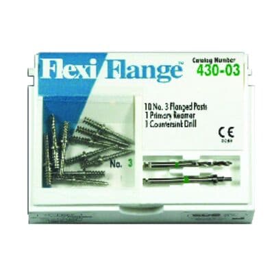 Flexi-Flange Stainless Steel Post Refill, Size 3, Green, 10/Pk, 430-03 thumbnail 7