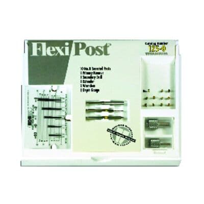 Flexi-Post Titanium Prefabricated Split Shank Post, Standard Introductory Kit, Size 0, Yellow, 10/Pk, 125-0 thumbnail 2