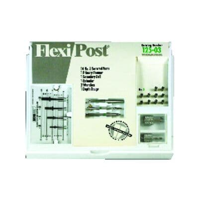 Flexi-Post Titanium Prefabricated Split Shank Post, Standard Introductory Kit, Size 3, Green, 10/Pk, 125-03 thumbnail 3
