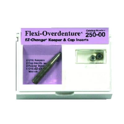 Flexi-Overdenture EZ-Change Keeper & Cap Inserts Intro Kit, Contains 2 Keepers, 2 Cap Inserts, 2 Rubber Bands, 1 EZ-Change Wrench thumbnail 8