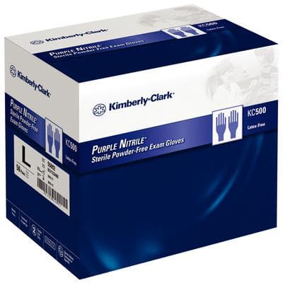 Halyard Purple Nitrile Sterile Exam Gloves, Powder-Free, Large, 50 Pairs/Box, 55093 thumbnail 10