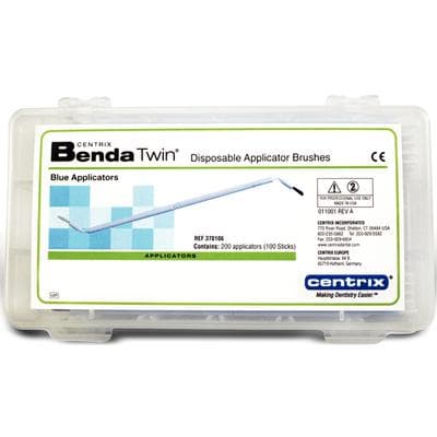 Centrix Benda Twin Double-Ended Disposable Brush Applicators, Regular Point, Blue, 200/Box, 370106 thumbnail 13