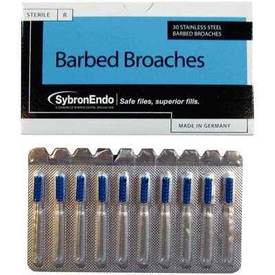 Kerr Barbed Broaches, Fine (Blue), 21mm, Presterilized, 30/Pkg, #17011 thumbnail 15