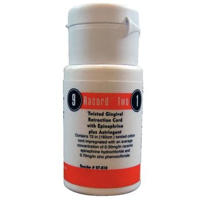 Racord Two Twisted Retraction Cord with Epinephrine & Zinc, Size 9/1 (Medium), 72 inches, 1/Pack, 07-810 thumbnail 16