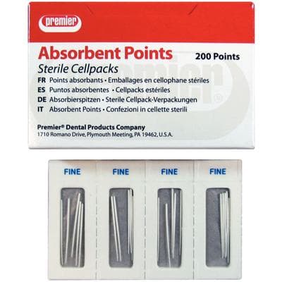 Premier Absorbent Paper Points, Fine, Sterile, Cell Pack, 200/Pkg, 9055103 thumbnail 18