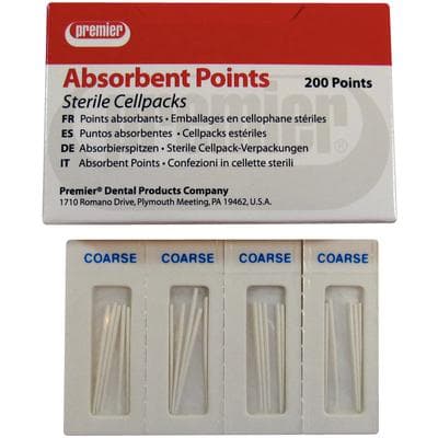Premier Absorbent Paper Points, Sterile, Coarse (Size C), White, Cell Pack, 200/Pk, 9055105 thumbnail 20