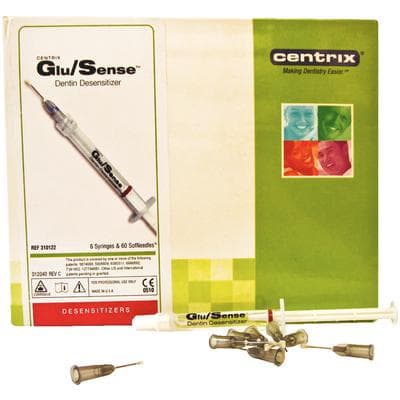 Glu/Sense HEMA/Glutaraldehyde Dentin Desensitizer Syringe Kit, 6 x 1.0 mL Syringes & 60 SofNeedle Tips, 310122 thumbnail 12