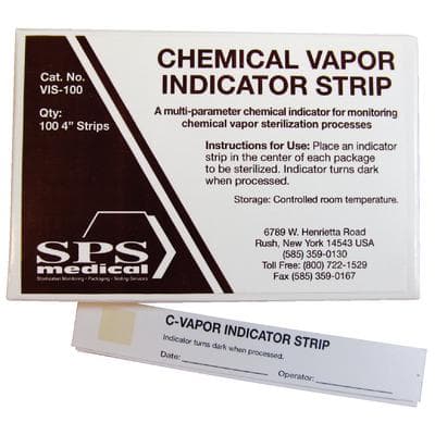 SPS Medical Chemical Vapor Indicator Strips, 4" Internal Sterilization Monitoring, 100/Box thumbnail 6