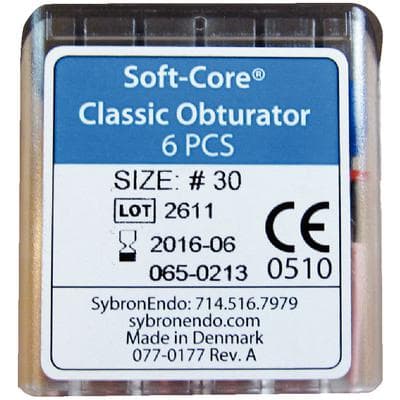 Soft-Core Classic Obturators, #30, Blue, 6/Pk, 972-3030 thumbnail 25