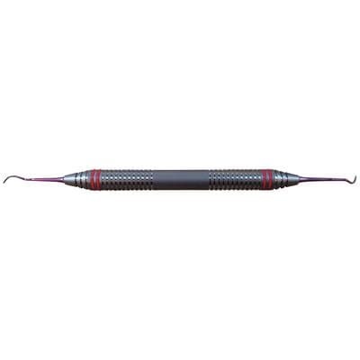 ImplaMate Posterior Sickle Implant Scaler #204S, Double-End, Titanium Tip, DuraLite ColorRings Handle, CEIS204S thumbnail 12