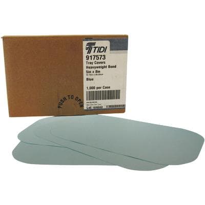 Tidi Choice Heavyweight Paper Tray Covers, Mini (F), 5" x 8", Blue, 1000/Box, 917573 thumbnail 16