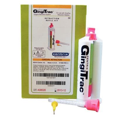 Centrix GingiTrac Gingival Retraction Paste Refill Kit, 1:1 Automix, 2 x 50 mL Cartridges, 10 Mixing Nozzles, 10 Dispensing Tips, 360100 thumbnail 11