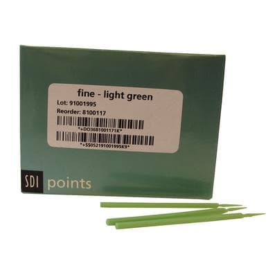 SDI Points Disposable Brush Applicators, Fine, Light Green, Bendable, 400/Pk, 8100117 thumbnail 18