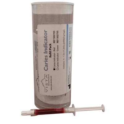Vista Caries Indicator Refill Value Pack, Red, 1.2 ml Prefilled Syringes, 4/Box, 502705 thumbnail 11