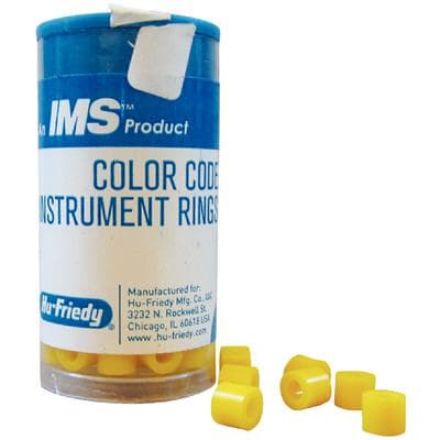 Hu-Friedy IMS Color Code Instrument Rings, Regular, Yellow, Silicone, 50/Pk, IMS-1285 thumbnail 11