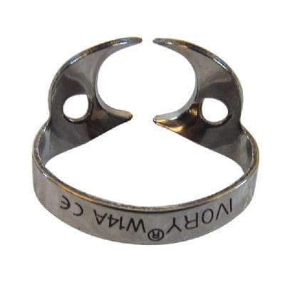 Ivory Rubber Dam Clamp, Wingless, W14A, Stainless Steel, Large Partially Erupted Molar, 50057556 thumbnail 15