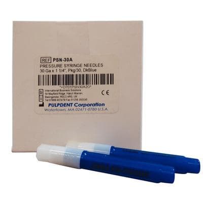 Pulpdent Pressure Syringe Refill Needles, 30 Gauge x 1-1/4", Dark Blue, 30/Pack, PSN-30A thumbnail 8