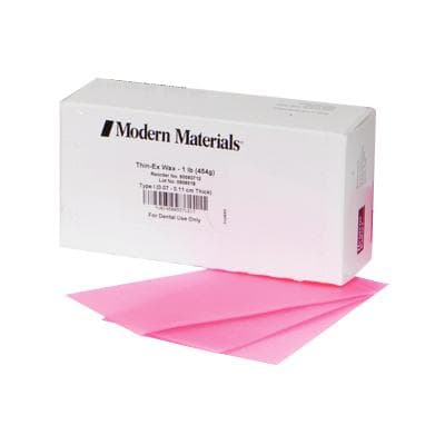 Modern Materials Thin-Ex Baseplate Wax, Pink, .040 Gauge, Medium Hardness, 1 lb, 50093712 thumbnail 7