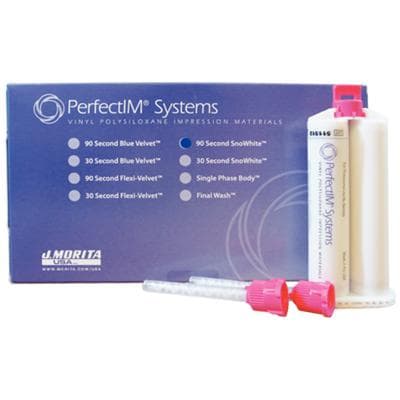 PerfectIM Systems Vinyl Polysiloxane Impression Material, 90 Second SnoWhite Cartridge Kit, 3 x 50 ml Cartridges + 12 Mixing Tips, 21-300950 thumbnail 8