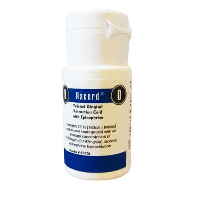 Racord Twisted Retraction Cord with Epinephrine, Size #8/#0 (Thin), 72 in. Bottle, 07-700 thumbnail 16