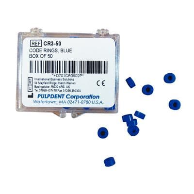 Pulpdent Code Rings, Blue, Standard Size, Silicone, 50/Box, CR3-50 thumbnail 7