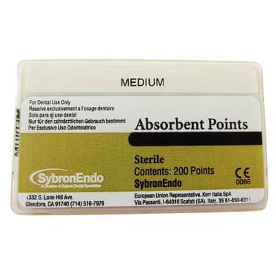 Kerr Absorbent Paper Points, Medium, Sterile, Bulk Pack, 200/Pk, 13968 thumbnail 10