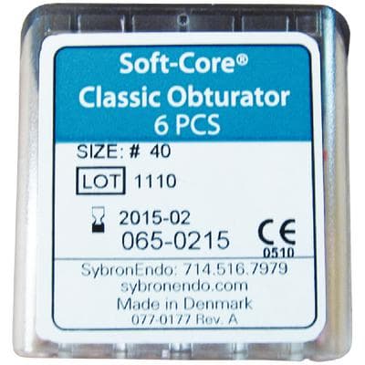 Soft-Core Classic Carrier-Based Obturator, Size #40, Black, 6/Pk, 972-3040 thumbnail 20