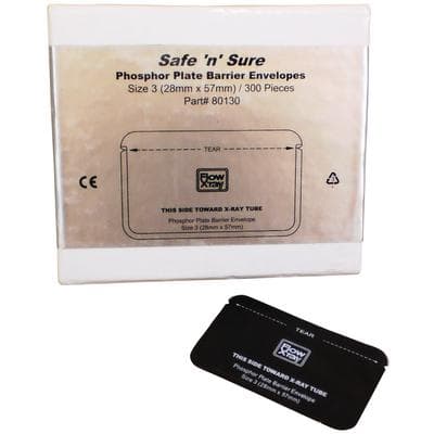 Safe 'n' Sure Econo PSP Barrier Envelopes, Size 3, Black, Latex Free, 300/Box thumbnail 2
