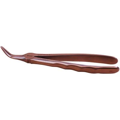 Nordent #46L English Pattern Extraction Forceps, Lower Root Fragments, Extra Narrow Serrated Beaks, Handform Handle, Stainless Steel, FE46L thumbnail 8
