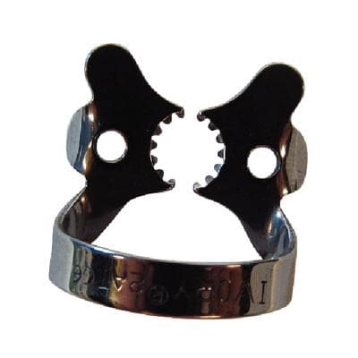 Ivory Tiger Rubber Dam Clamp, #2AT, Winged, Serrated Jaws, Bicuspid/Premolar, Stainless Steel, 50057847 thumbnail 11