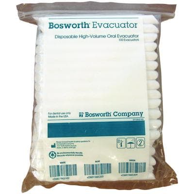 Keystone Oral Evacuators, High Volume Aspirator Tips, Non-Vented, White, 100/Bag, 16651 thumbnail 8