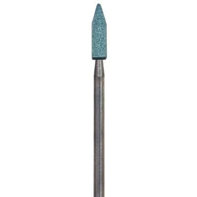 Dura-Green Silicon Carbide Finishing Stones, PC1 Pointed Cylinder, CA (Contra Angle) Shank, Green, 12/Pk, 0080 thumbnail 12