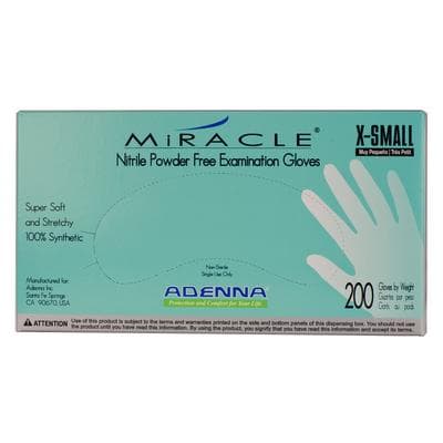 Adenna Miracle Nitrile Exam Gloves, Powder-Free, Fingertip Textured, Blue, Extra Small, 200/Box, MIR160 thumbnail 17