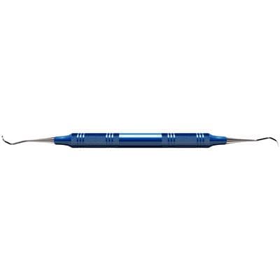 Sickle Scaler, #2YS-3YS (#34-35 Jacquette) Miniature Posterior, Double-Ended, EagleLite Resin Handle, 3/8", Blue, 1/Pk, AES2YS-3YSX thumbnail 9