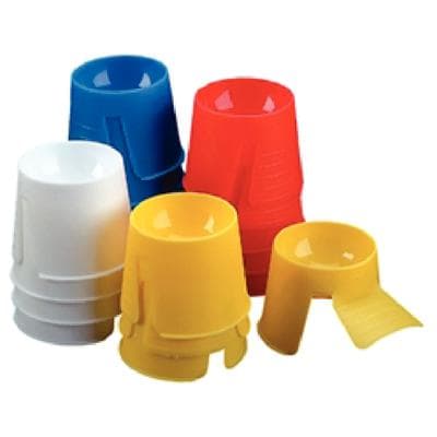 Plasdent Dapdish Disposable Dappen Dishes, Assorted Colors (White, Blue, Yellow, Red), 200/Box, 901DD thumbnail 5