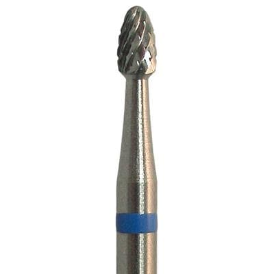 Meisinger HM73MG-014-HP Lab Carbide Bur, Small Fine Egg (Football), X-Cut, Medium, 1.4 mm Diameter, HP, 1 Each thumbnail 3
