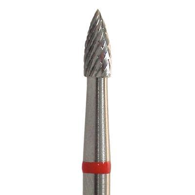 Meisinger Lab Bur Carbide Cutter, Fine Crosscut, Flame, HP Handpiece, 2.3 mm Head, 78MF, HM78MF-023, 1/Pkg thumbnail 5