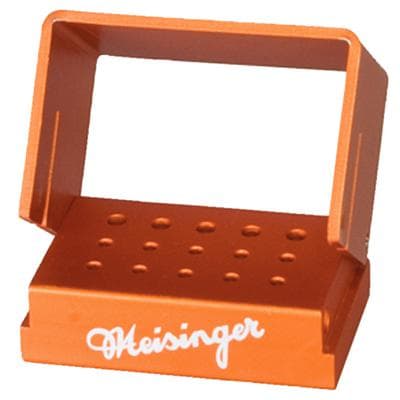 Meisinger Aluminum Bur Block, Orange, 15 Holes, 10 FG/5 RA, Sterilizable, OR100 thumbnail 4