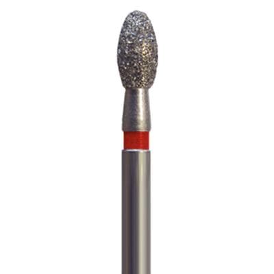 Meisinger Multi-Use Diamond Bur, FG, Football/Egg, #833F, 2.1 mm Head, 4.2 mm Working Length, Fine (Red), 5/Pk, 833F-021-FG thumbnail 8
